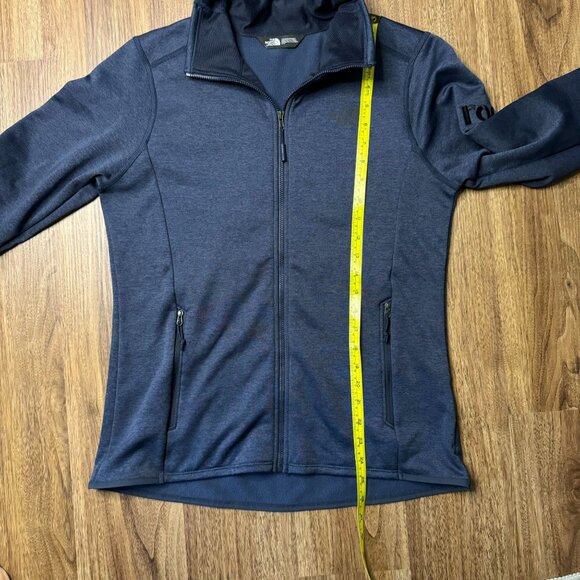 The North Face Skyline Jacket Womens M Fleece Navy Blue Full Zip Logo Soft - Picture 9 of 11